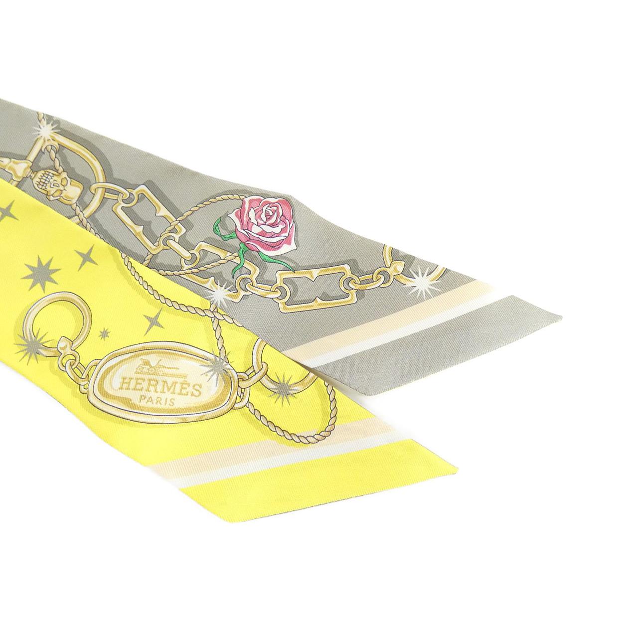 【未使用品】エルメス C'EST LA FETE ツイリー 062743S スカーフ