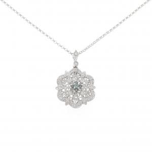 K18WG/PT850 アレキサンドライト ネックレス 0.16CT
