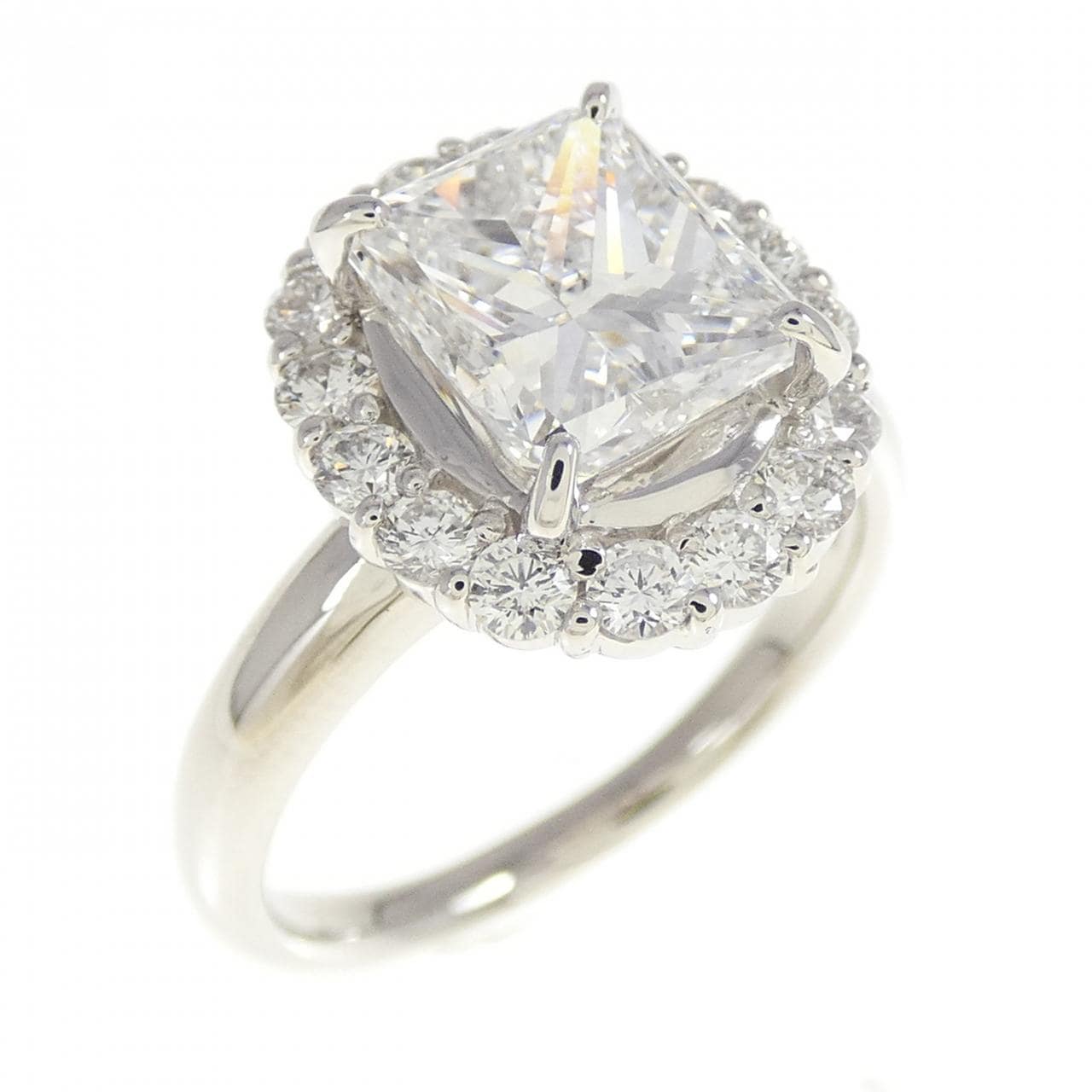 【リメイク】PT900 ダイヤモンド リング 2.024CT D VVS2 ファンシーカット