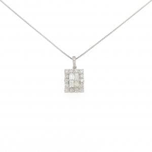 【新品】PT900/PT850 ダイヤモンド ネックレス 0.50CT