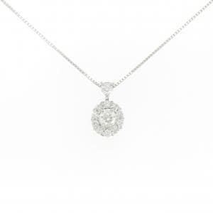 K18WG ダイヤモンド ネックレス 0.30CT