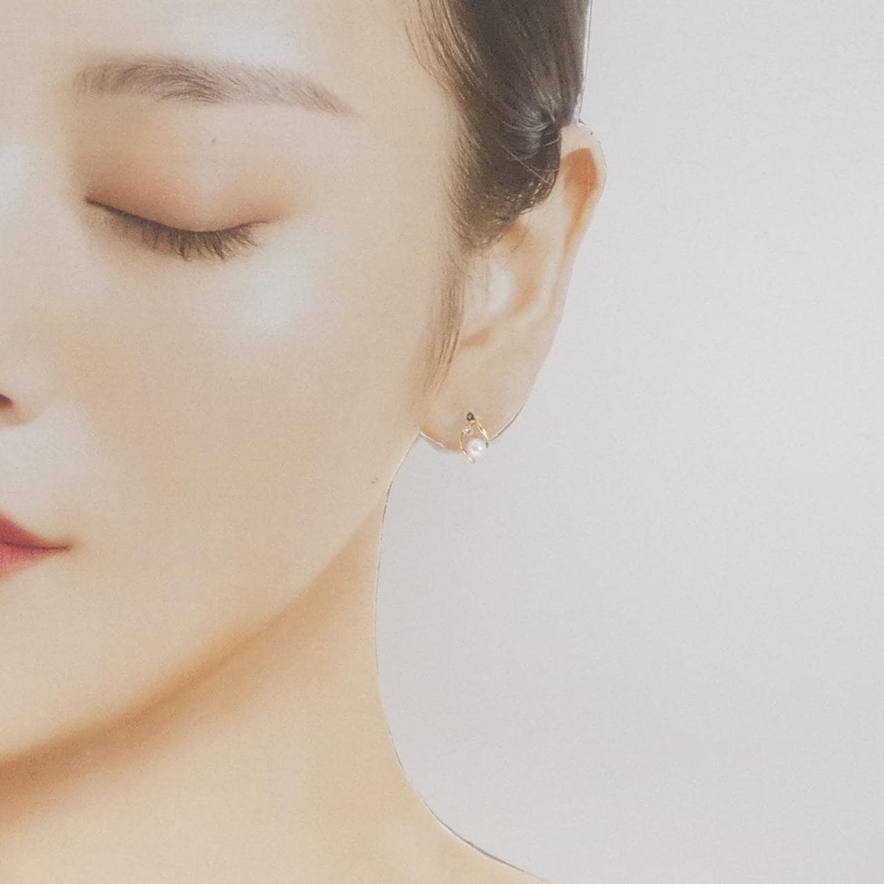 【新品】K10YG 淡水パール ピアス