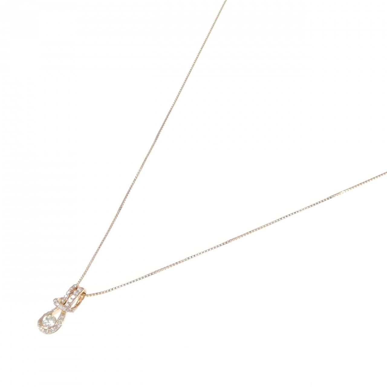 K18PG ダイヤモンド ネックレス 0.18CT