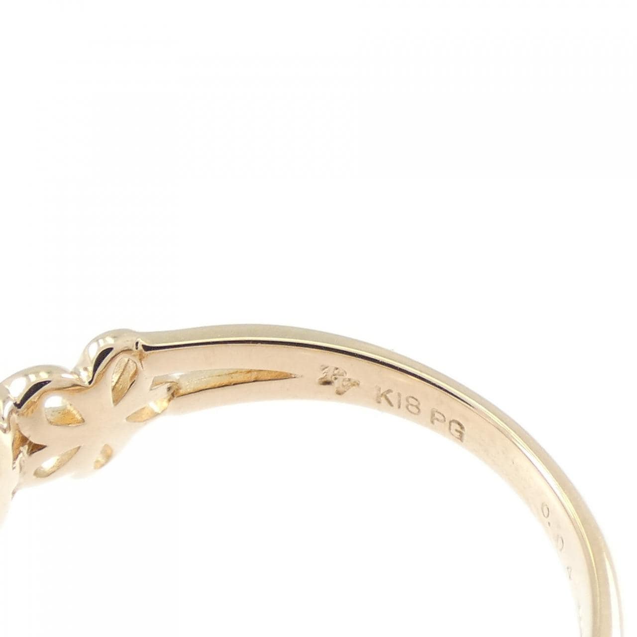 ポンテヴェキオ フラワー リング 0.04CT
