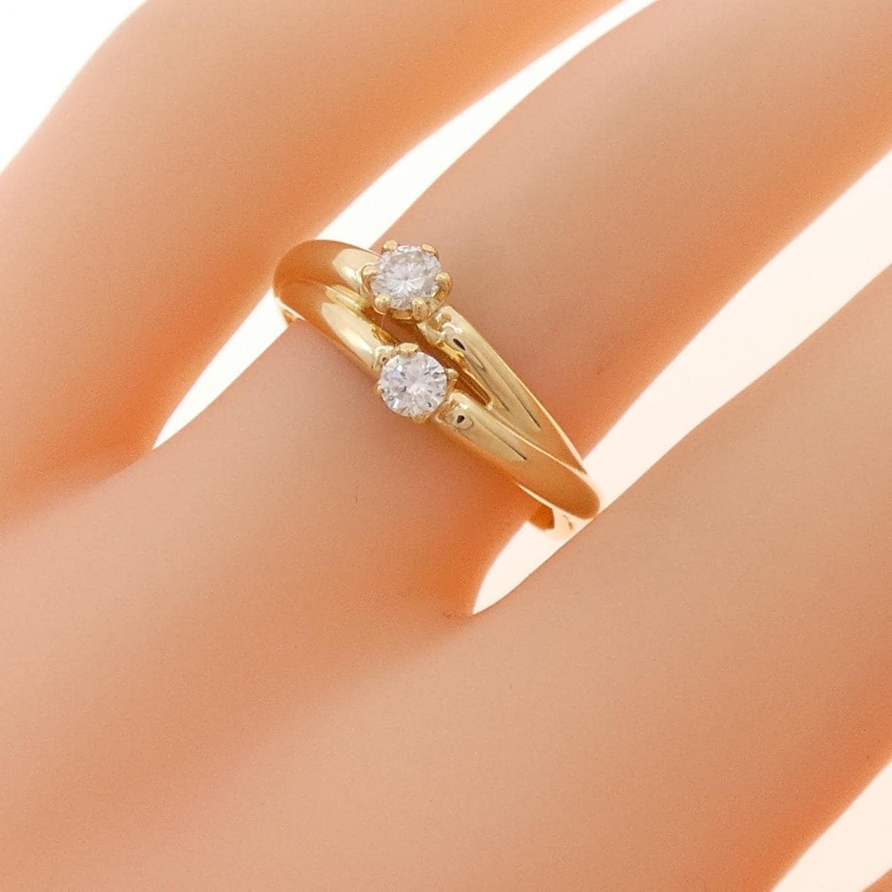 K18YG ダイヤモンド リング 0.20CT