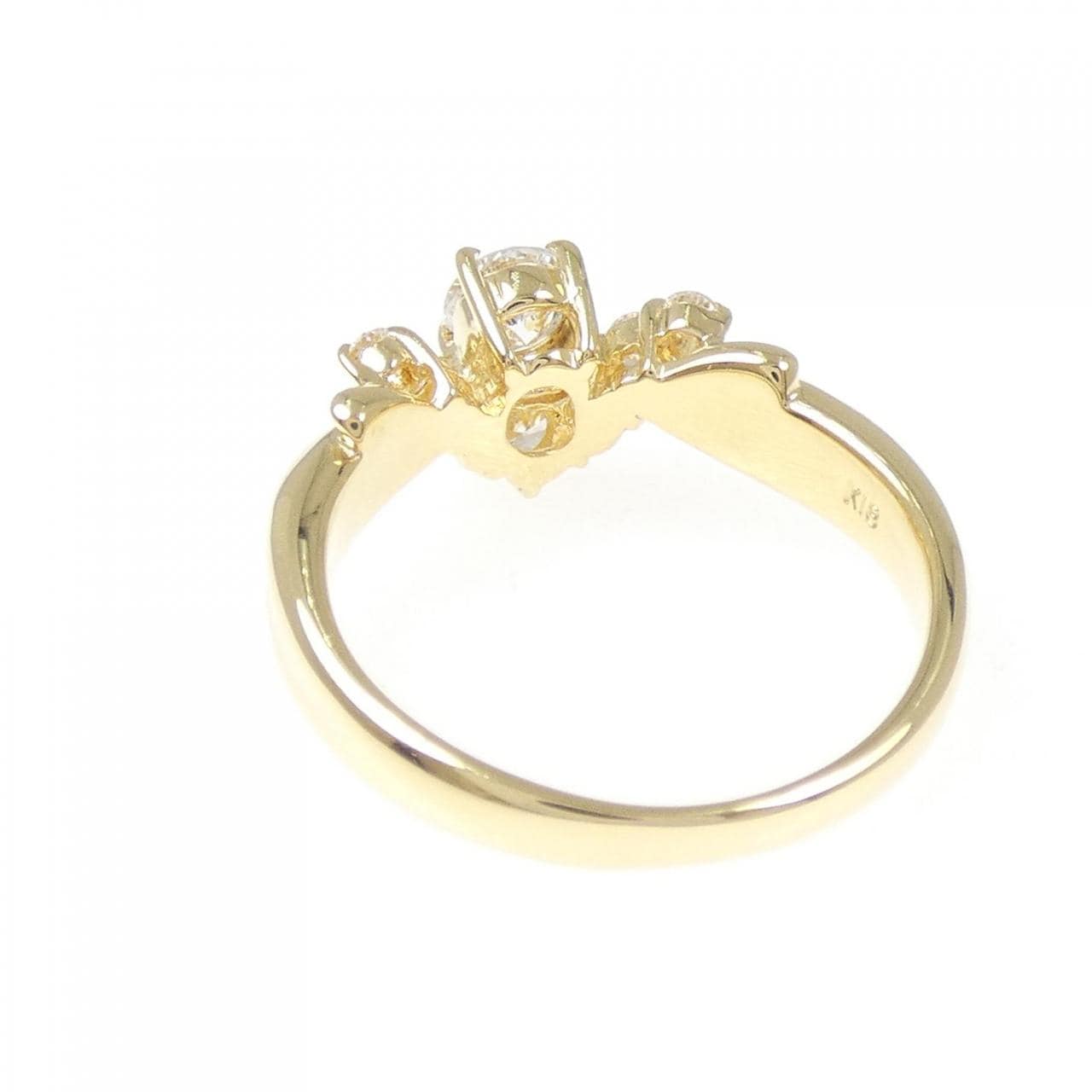 K18YG ダイヤモンド リング 0.52CT