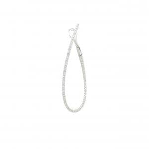 750WG ダイヤモンド ピアス 0.21CT 片耳