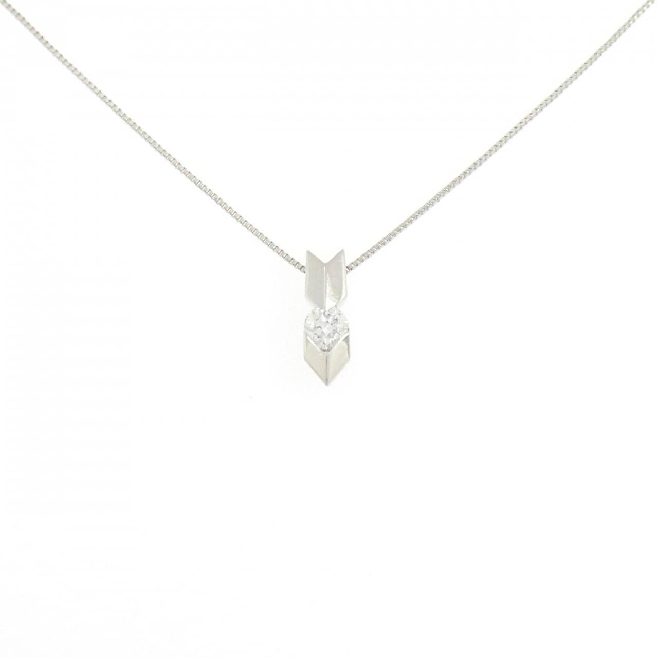 PT900/PT850 ダイヤモンド ネックレス 0.18CT