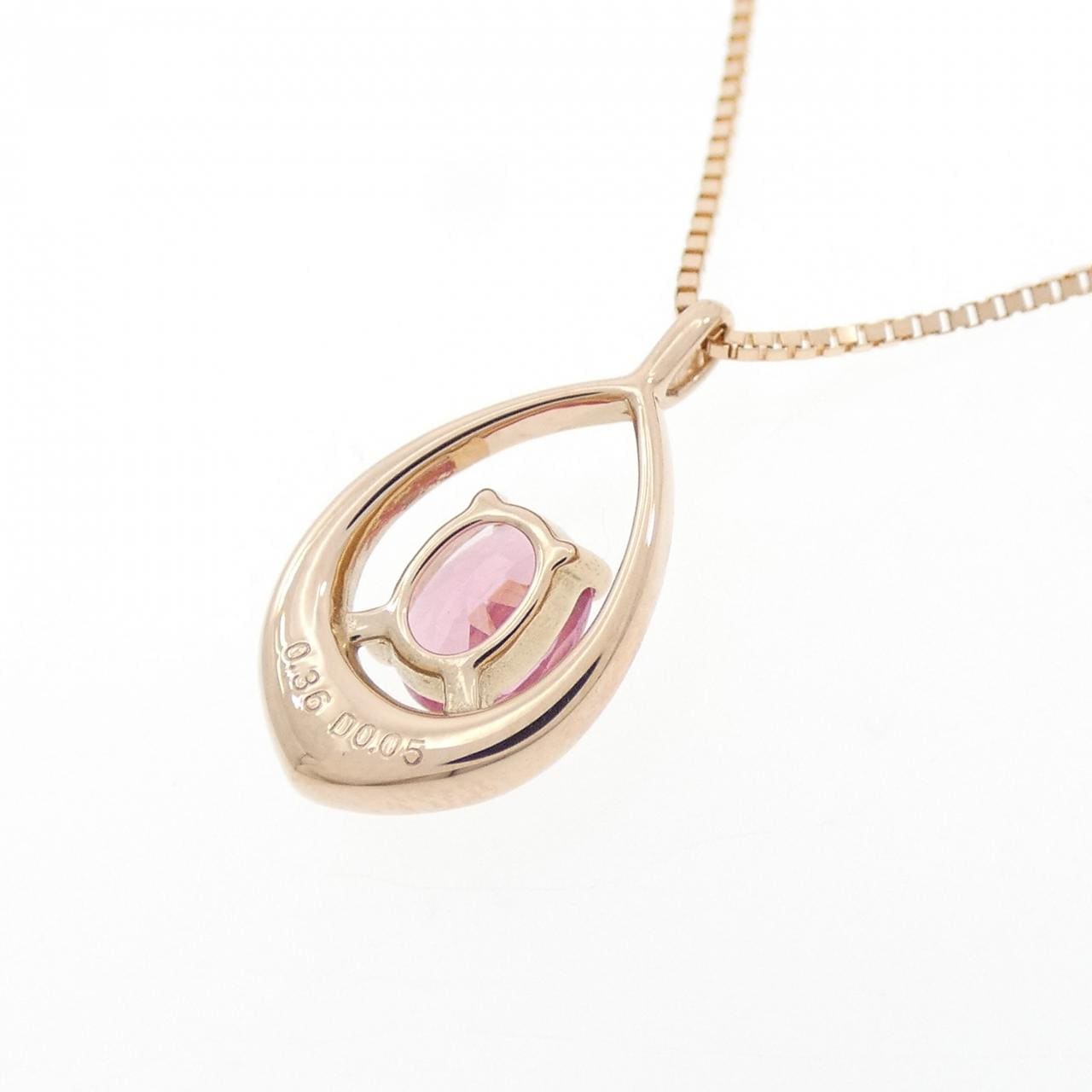 K18PG スピネル ネックレス 0.36CT