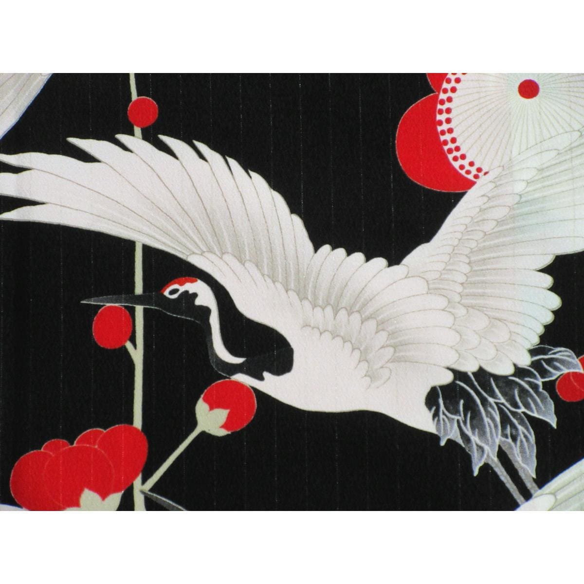 化繊　振袖　片身替わり