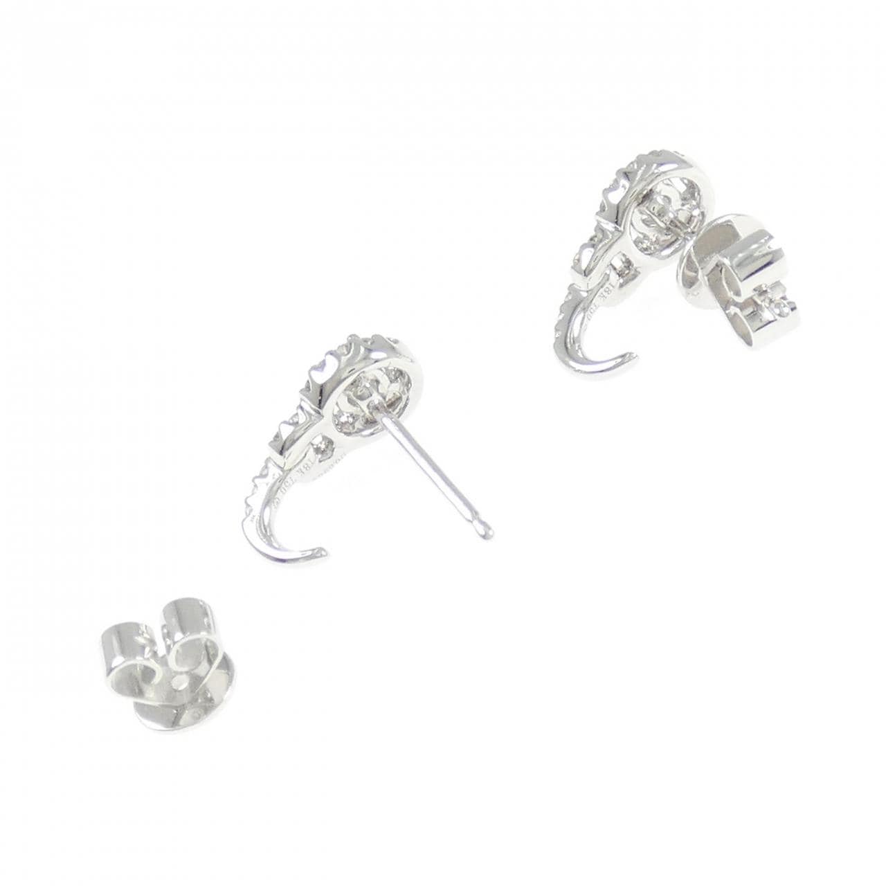 750WG ダイヤモンド ピアス 0.59CT