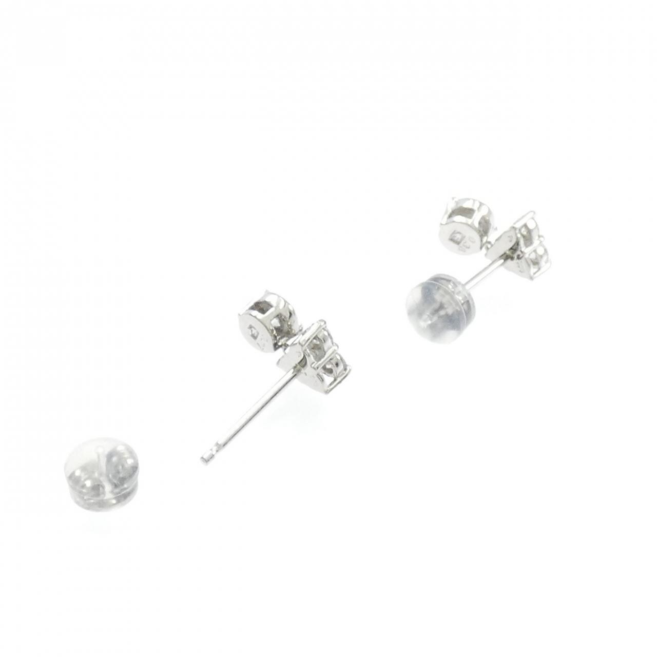 PT900 ダイヤモンド ピアス 0.75CT