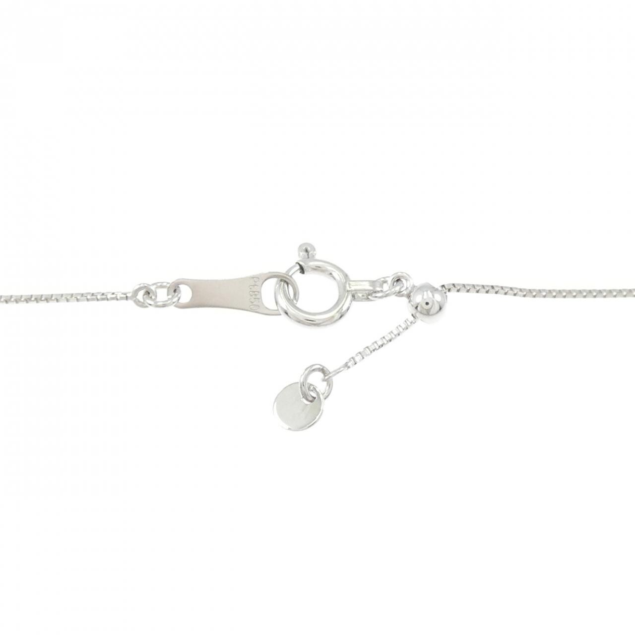 PT900/PT850 ソリティア ダイヤモンド ネックレス 0.324CT