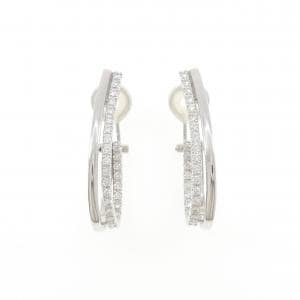 【新品】K18WG ダイヤモンド ピアス/イヤリング 1.00CT
