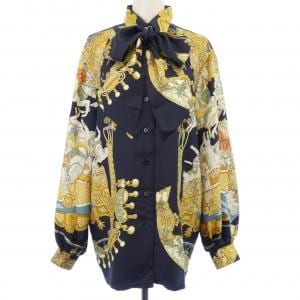 【ヴィンテージ】エルメス HERMES TOURNEZ MANEGE ツイルレーヌ. シャツ