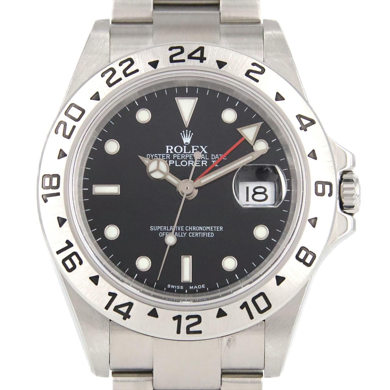 ロレックス エクスプローラーⅡ 16570 SS 自動巻 F番