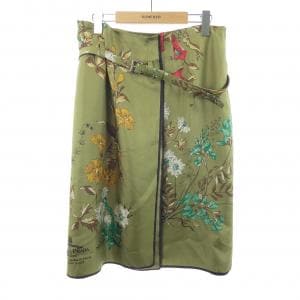 プラダ PRADA プリント入りシルクツイルスカート P168KK SOOO 15IX スカート