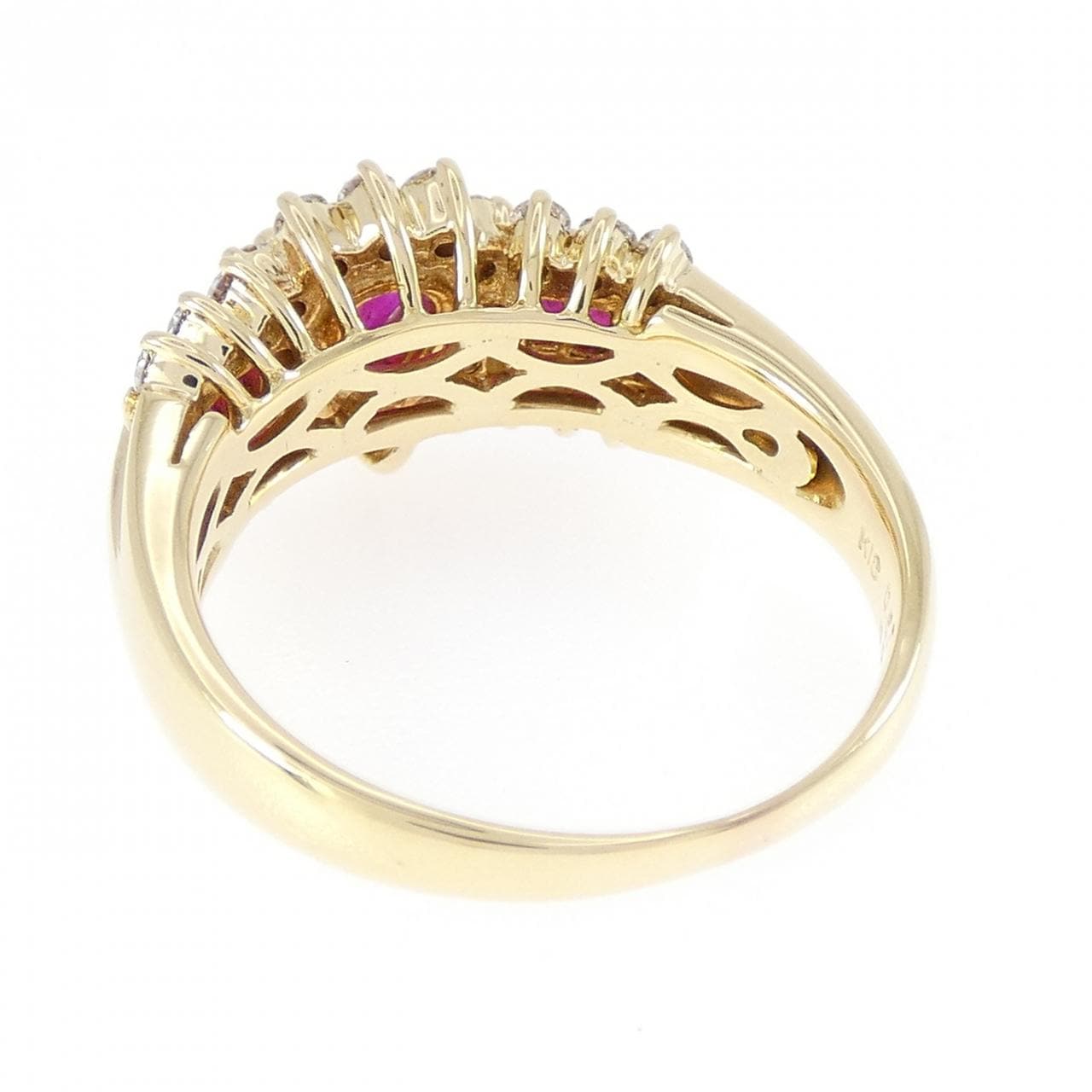 K18YG ルビー リング 1.01CT