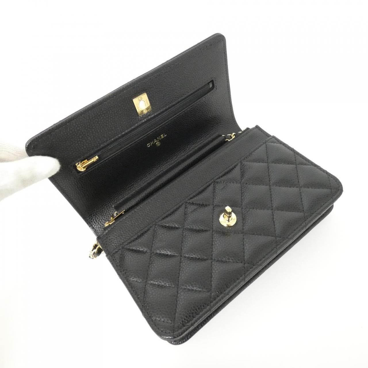 【未使用品】シャネル AP4241 チェーンウォレット