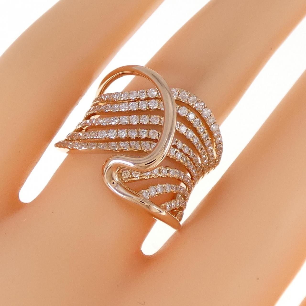 K18PG ダイヤモンド リング 1.00CT