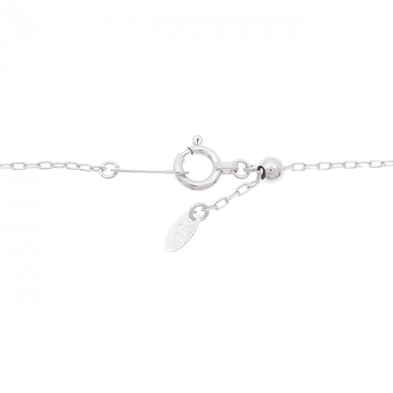 K18WG ダイヤモンド ネックレス 0.35CT