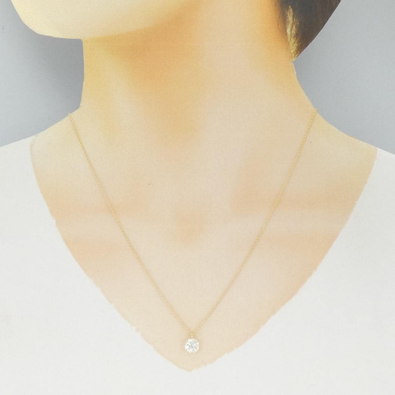 【リメイク】K18YG ダイヤモンド ネックレス 1.081CT H I1 Good