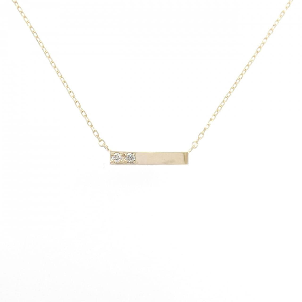 K10YG ダイヤモンド ネックレス 0.02CT
