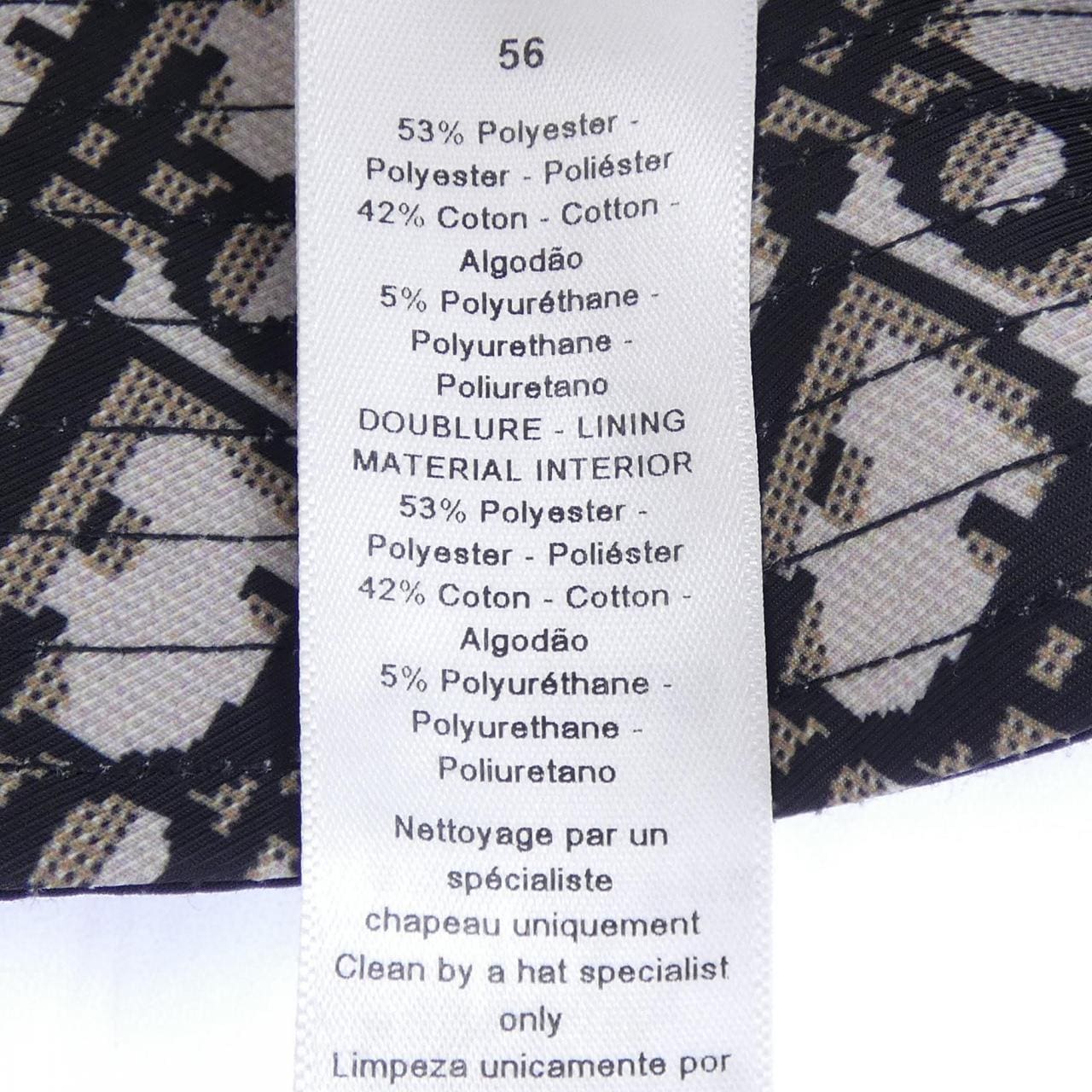 クリスチャンディオール CHRISTIAN DIOR TEDDY-D ボブハット オブリーク 95TDD923A130 ハット