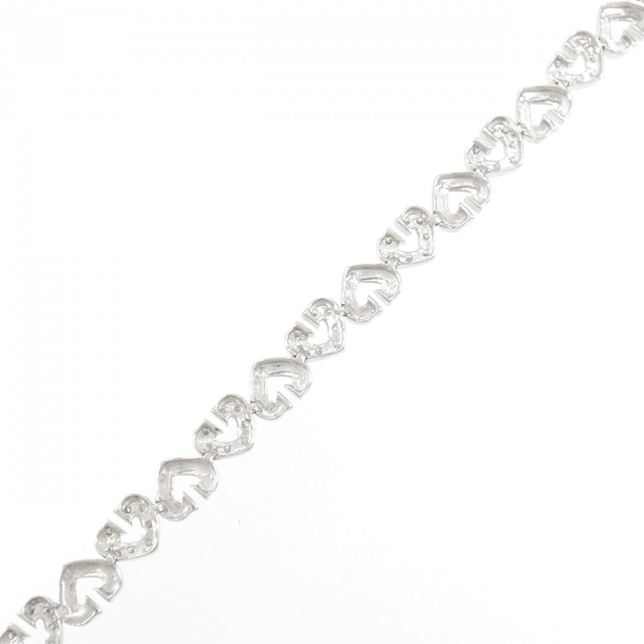 K18WG Diamond bracelet 0.88CT