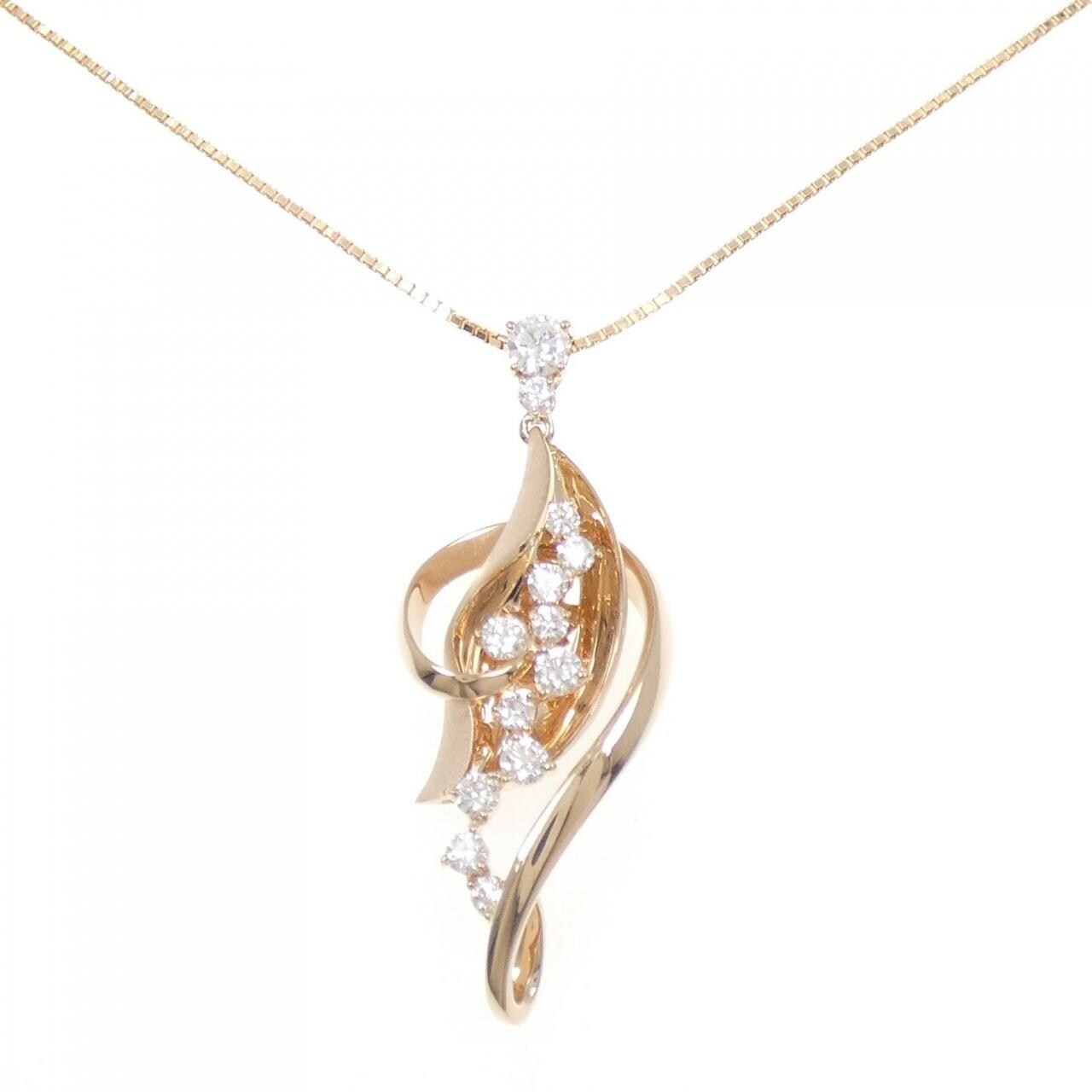 K18PG ダイヤモンド ネックレス 0.78CT