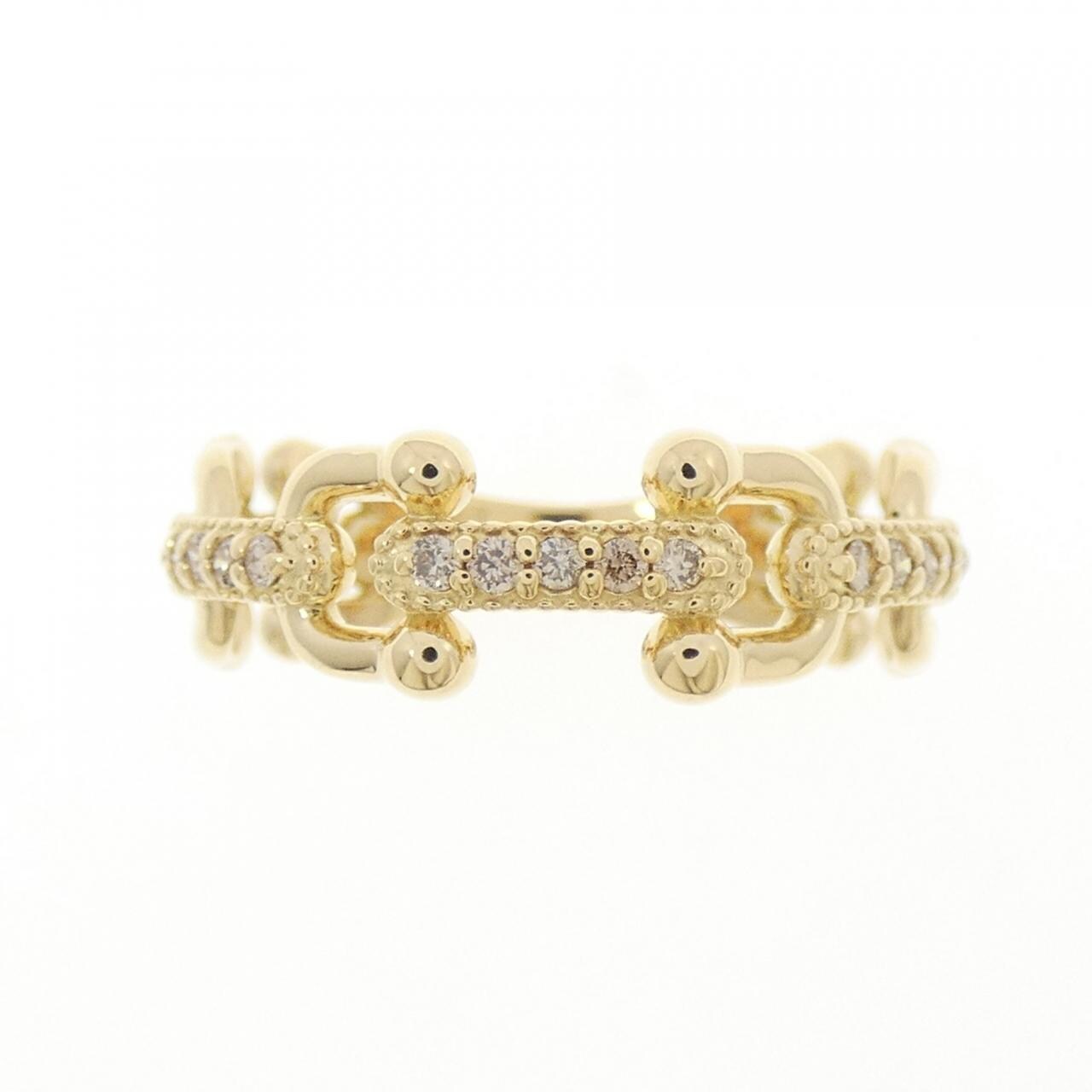 K18YG ダイヤモンド リング 0.10CT