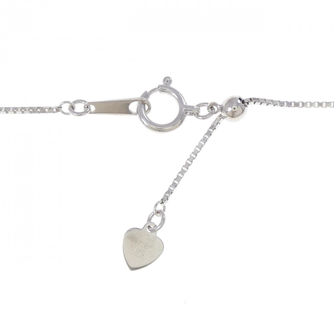 K18WG 2WAY ダイヤモンド ネックレス 1.00CT