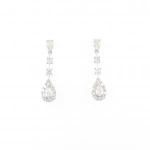【新品】PT900 ダイヤモンド ピアス 0.60CT