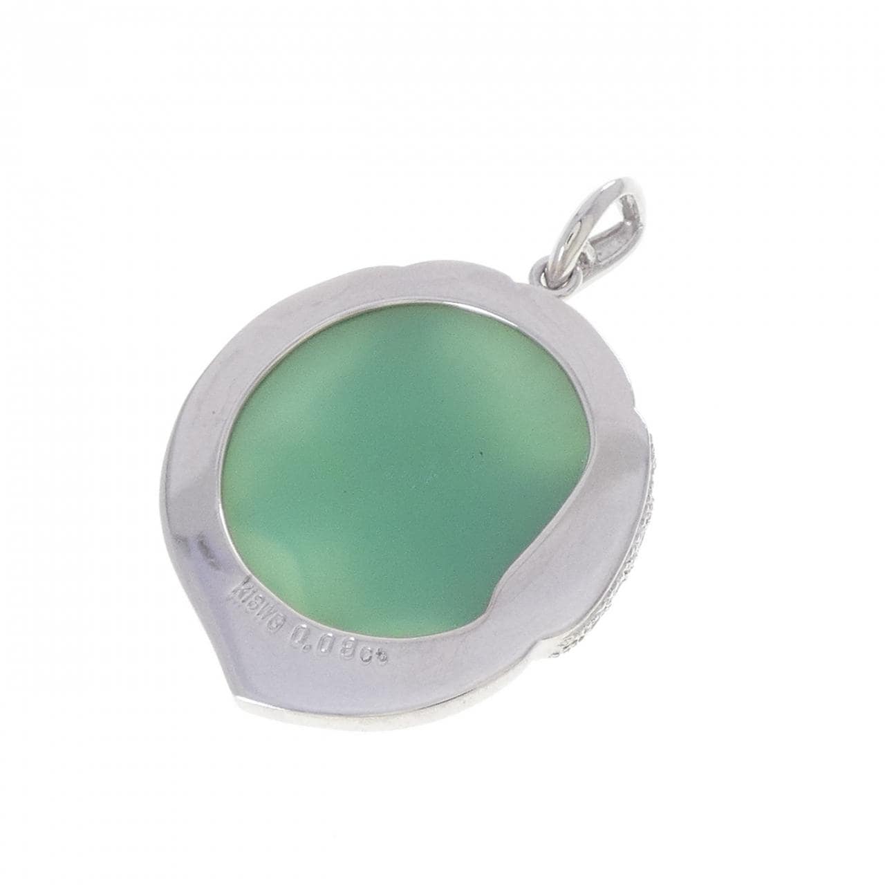 K18WG メノウカメオ ペンダント