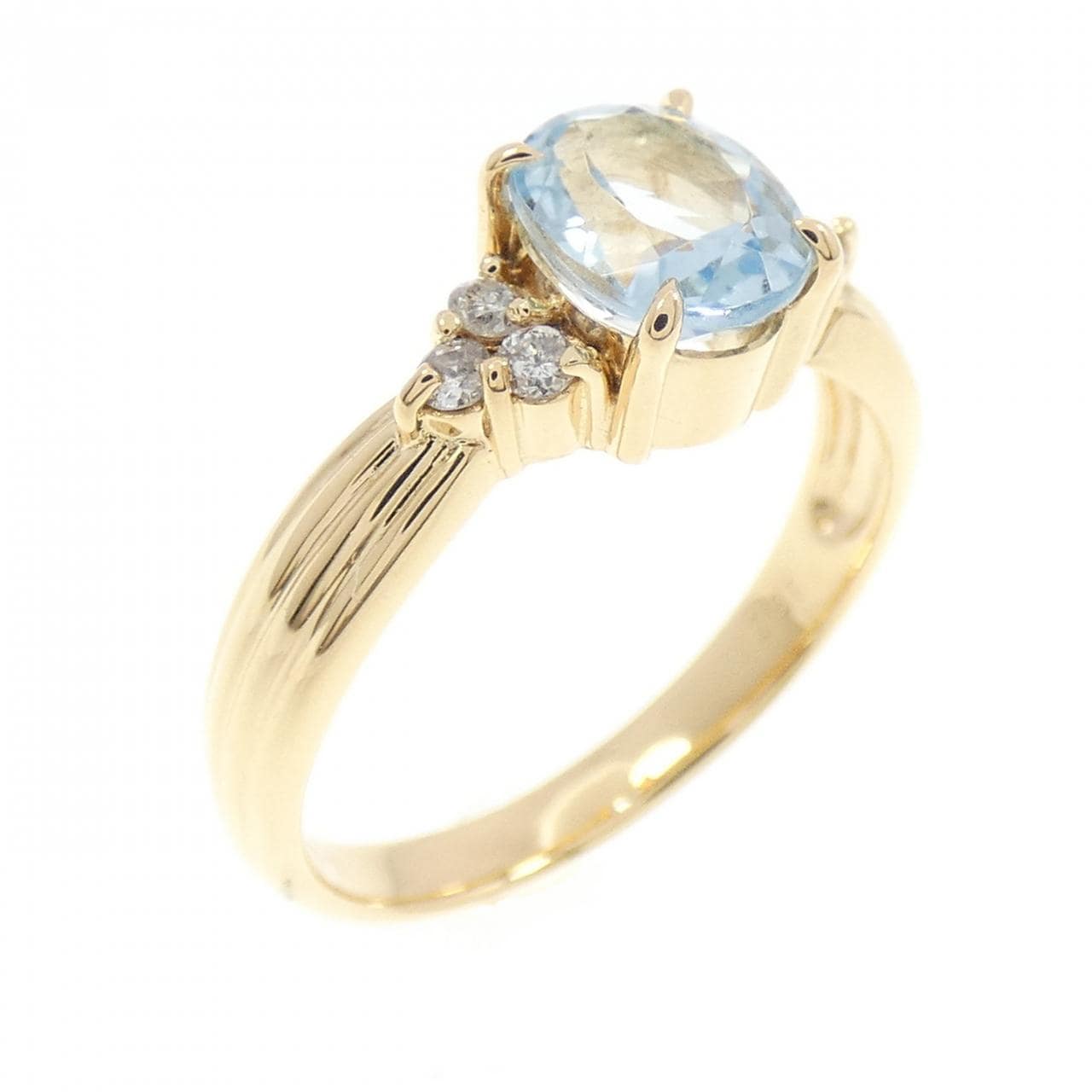 K18YG アクアマリン リング 0.81CT