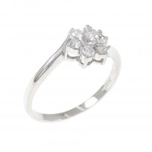 PT900 フラワー ダイヤモンド リング 0.23CT