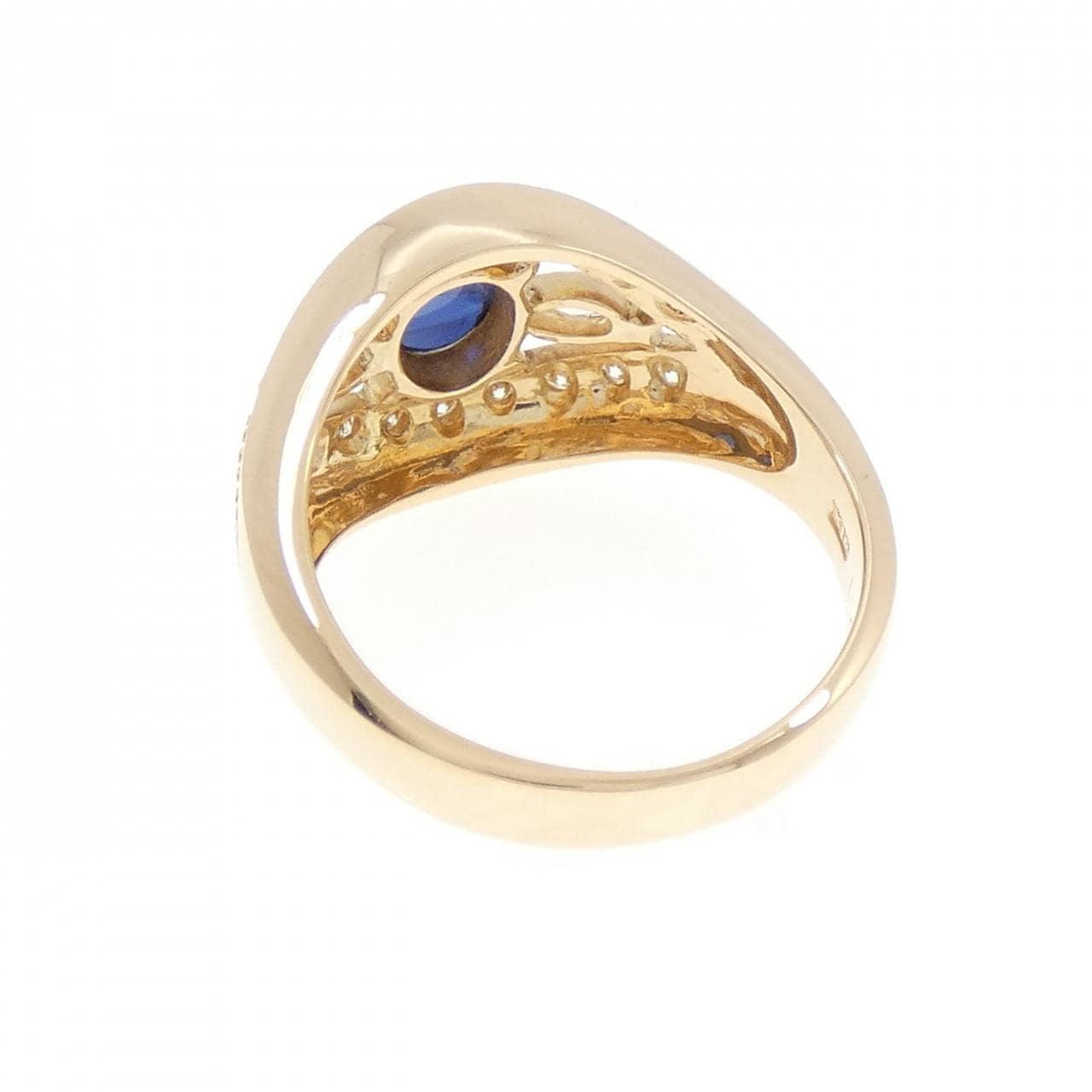 K18YG サファイヤ リング 0.83CT