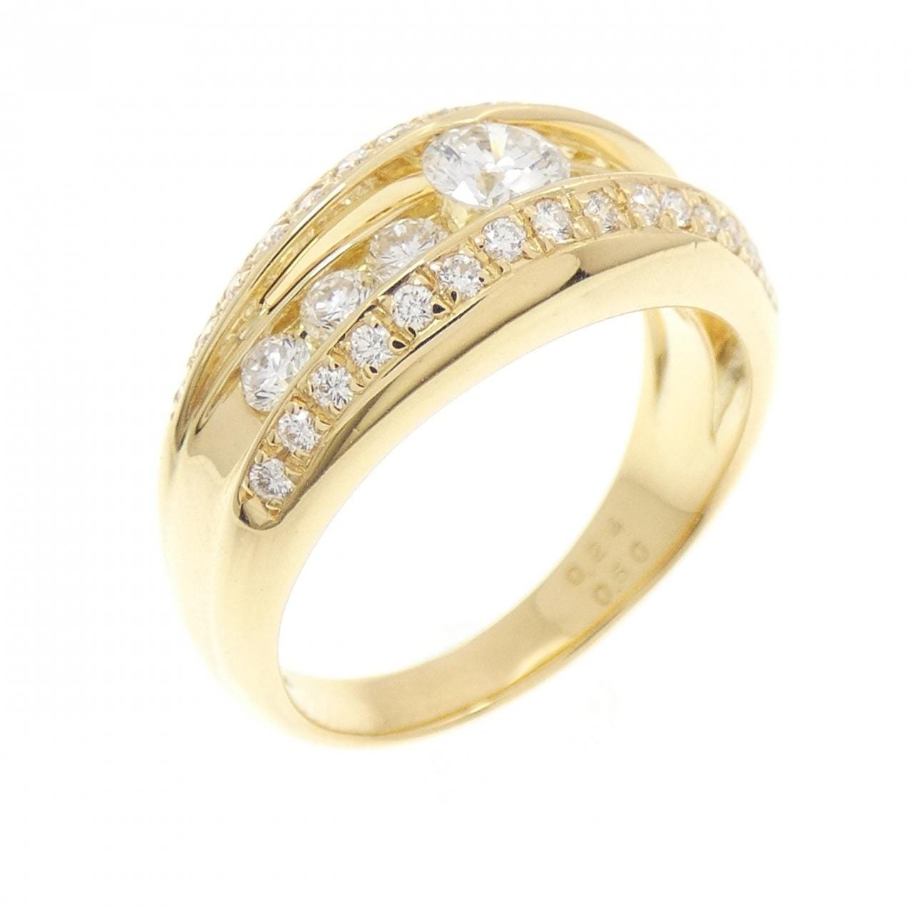 K18YG ダイヤモンド リング 0.24CT