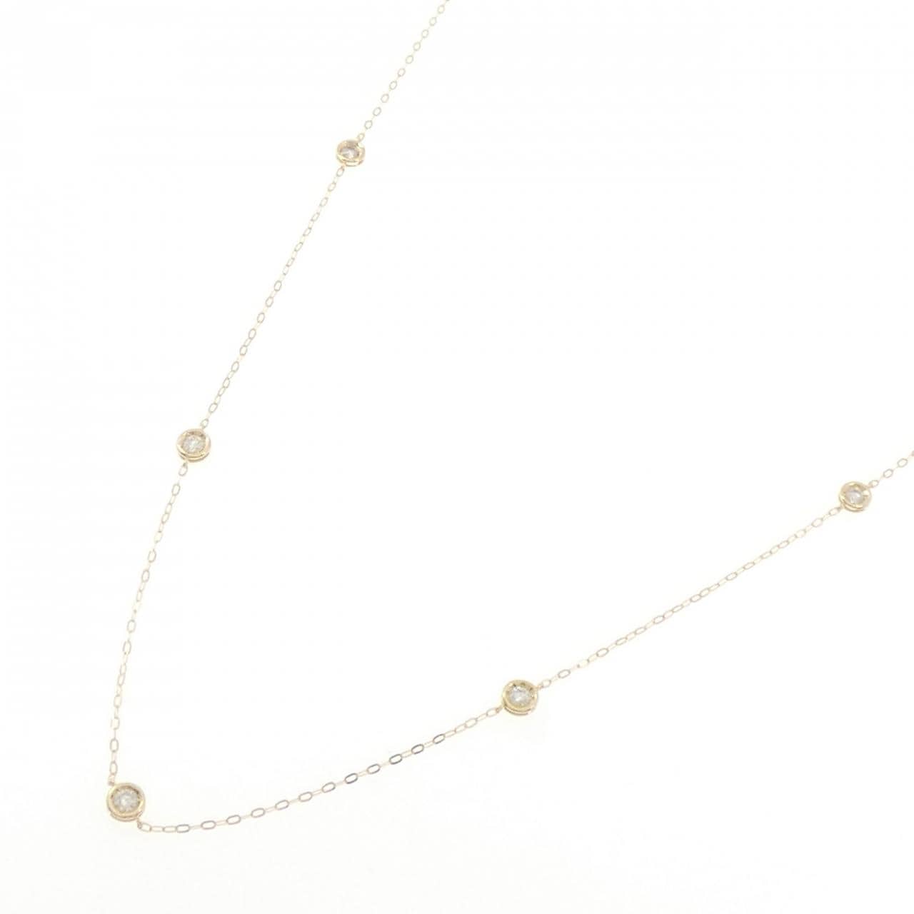 K18YG ダイヤモンド ネックレス 0.30CT