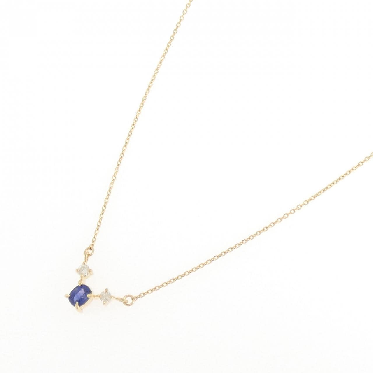 750YG サファイヤ ネックレス 0.35CT