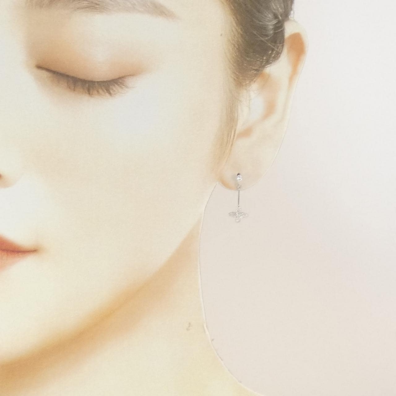 PT900 ダイヤモンド ピアス 0.15CT