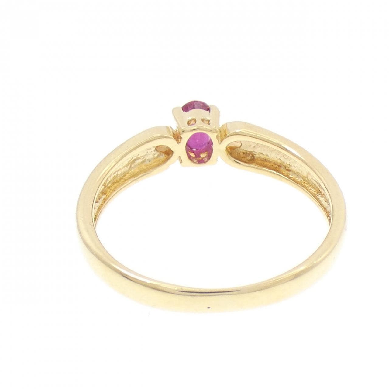 K18YG ルビー リング 0.26CT