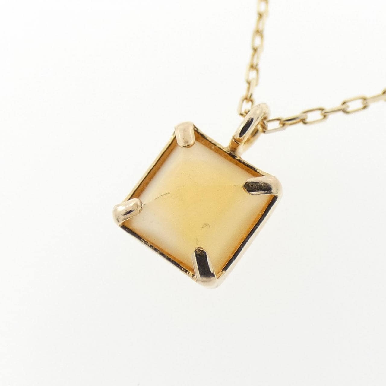 [BRAND NEW] K10YG Citrine Necklace