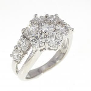 PT フラワー ダイヤモンド リング 2.00CT