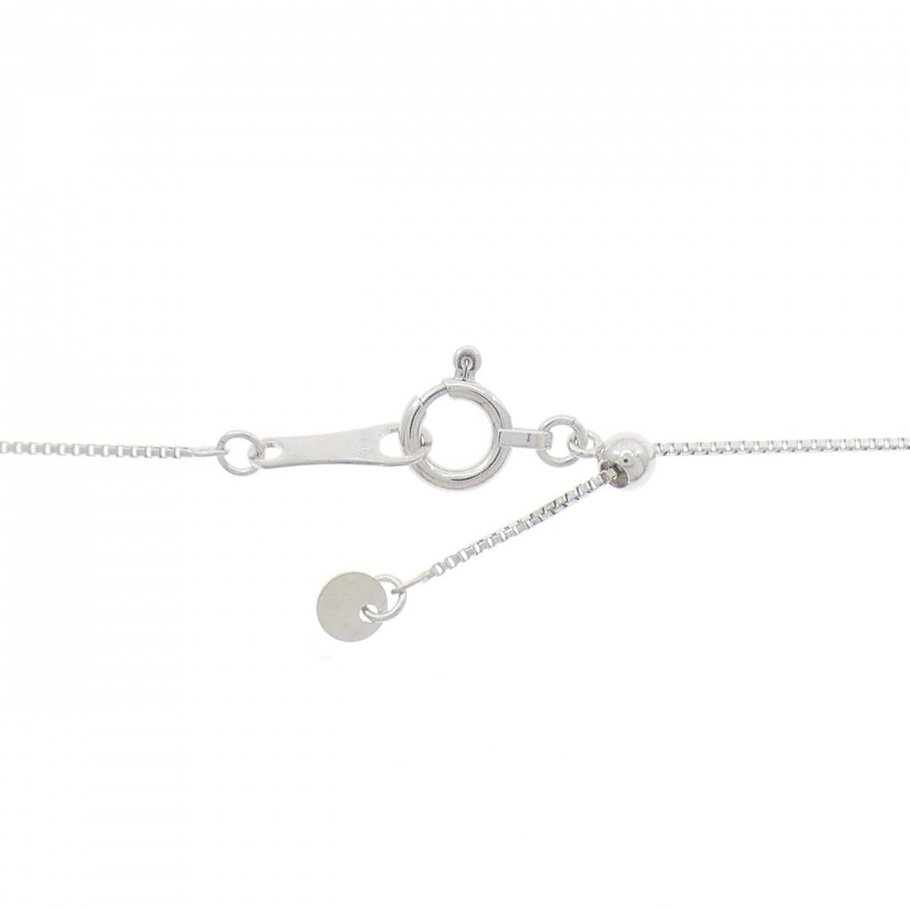 K18WG スノーフレーク ダイヤモンド ネックレス 0.50CT