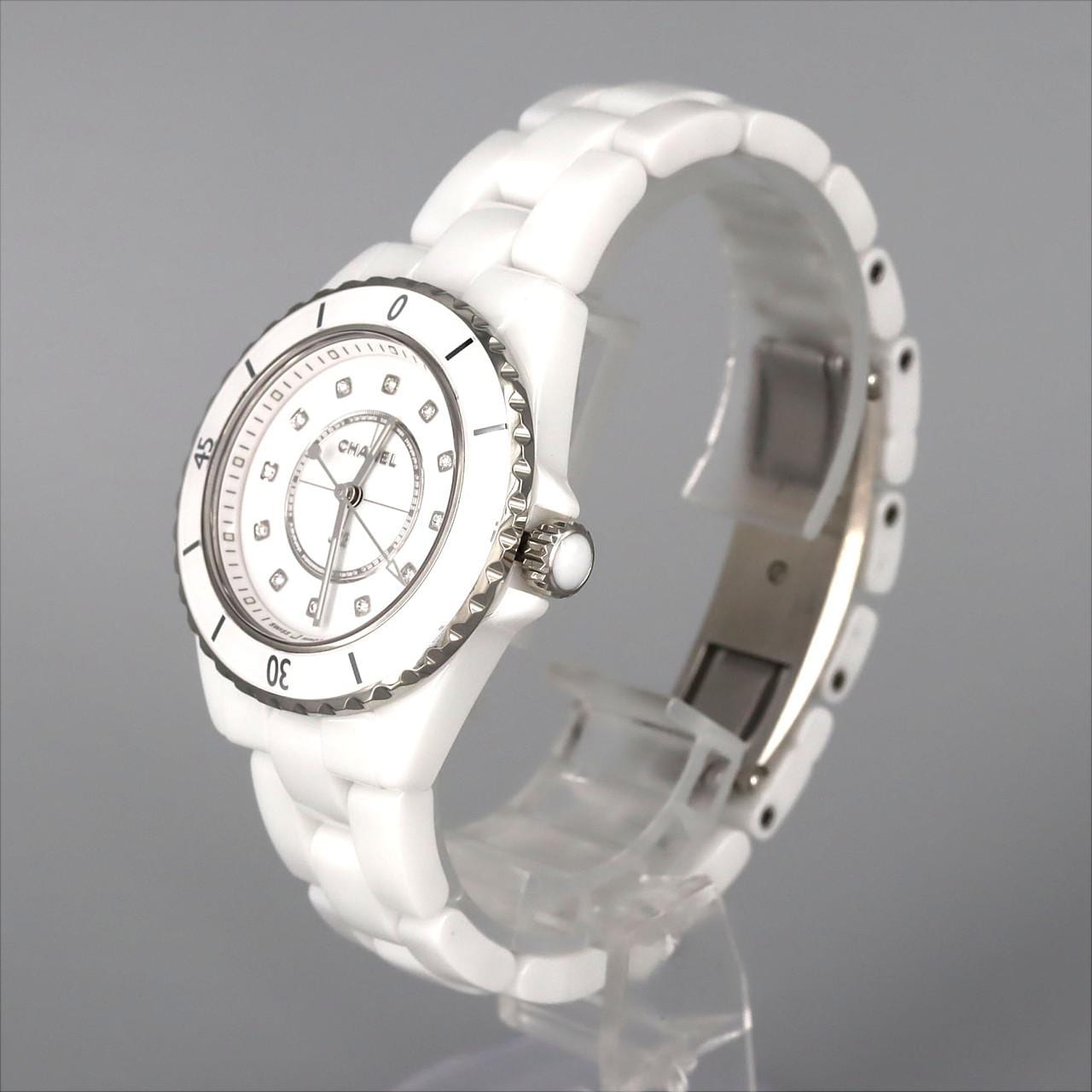 シャネル J12 33mmセラミック･12P H5703 セラミック クォーツ