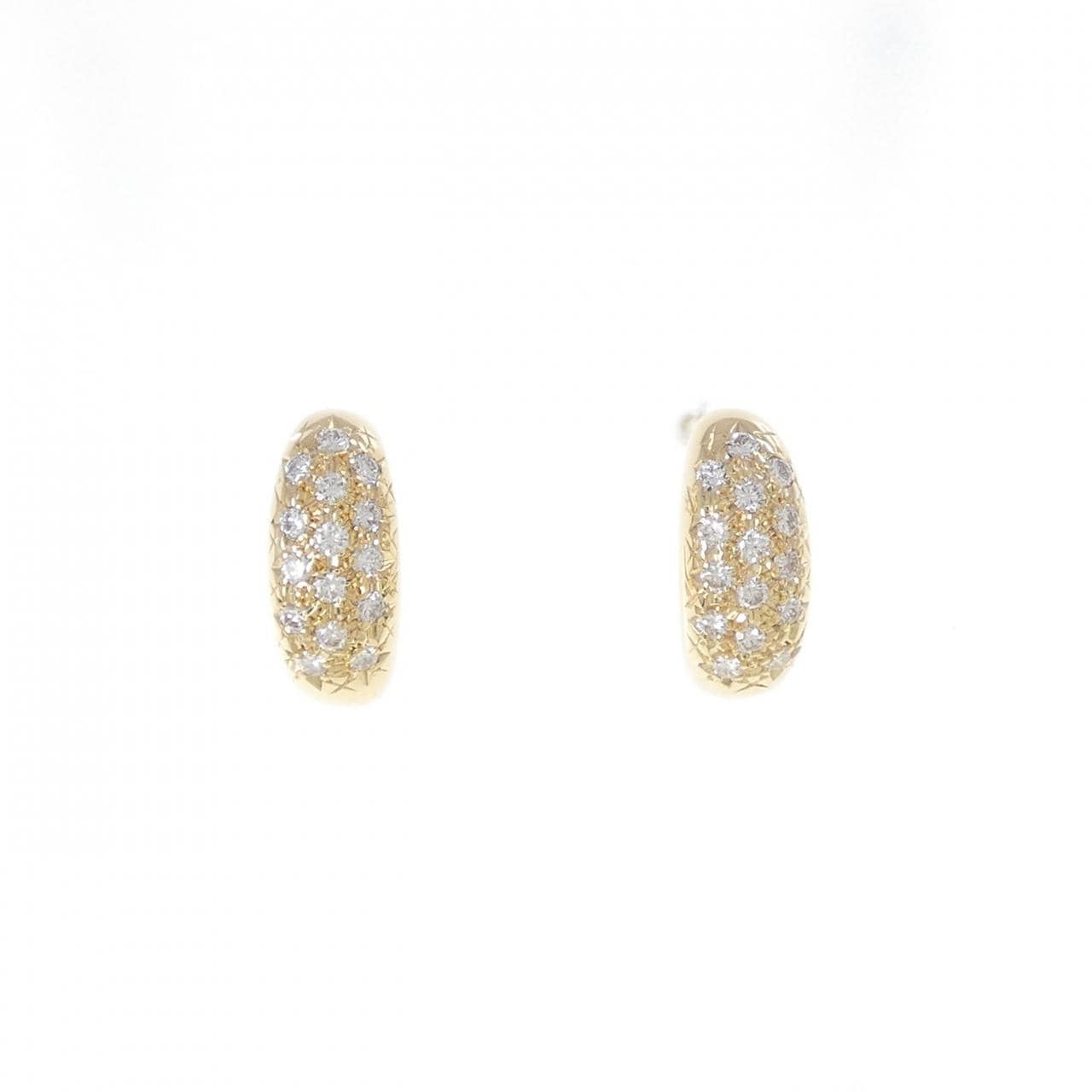 K18YG ダイヤモンド ピアス 0.38CT
