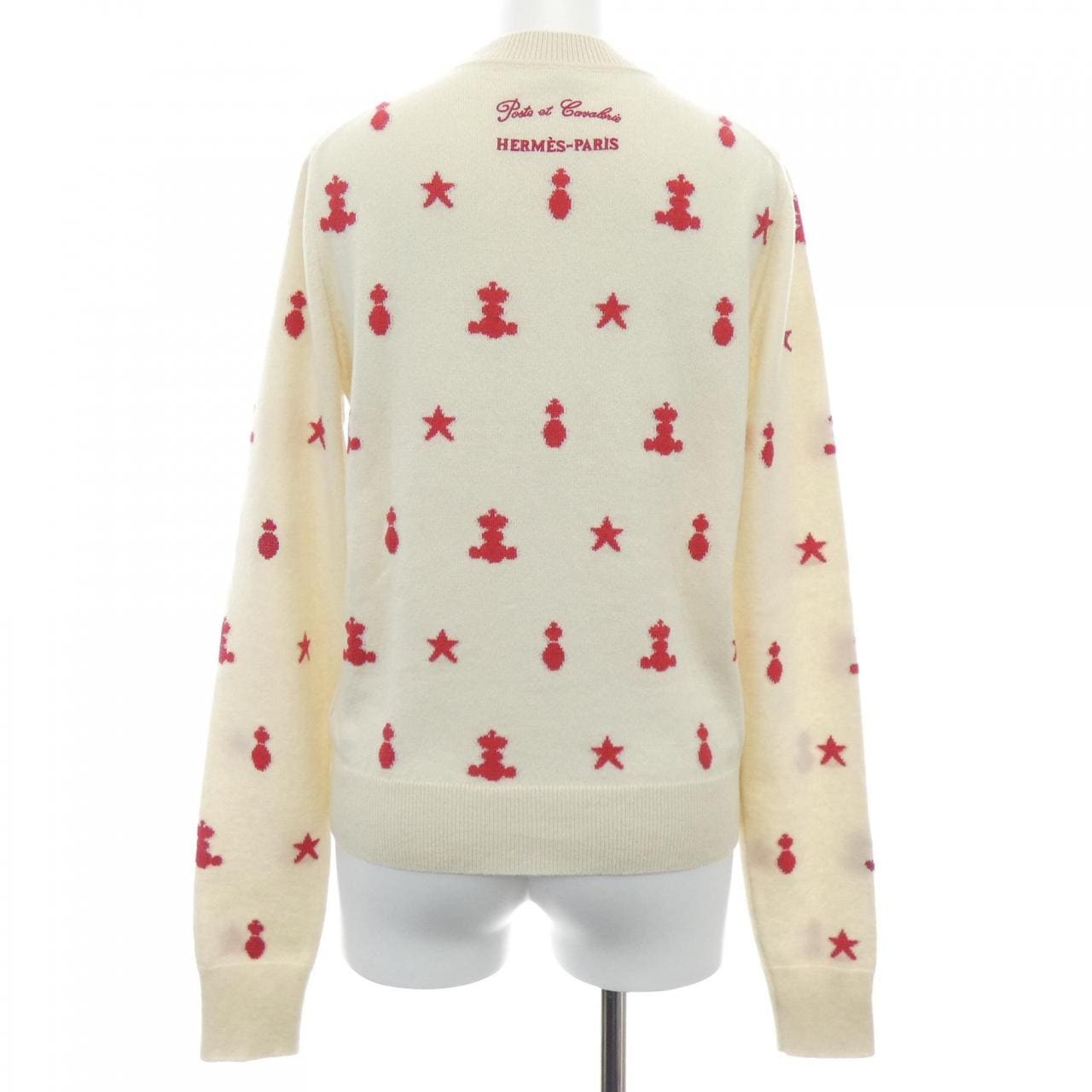 エルメス HERMES POSTE ET CAVALERIE *16-7700. カーディガン