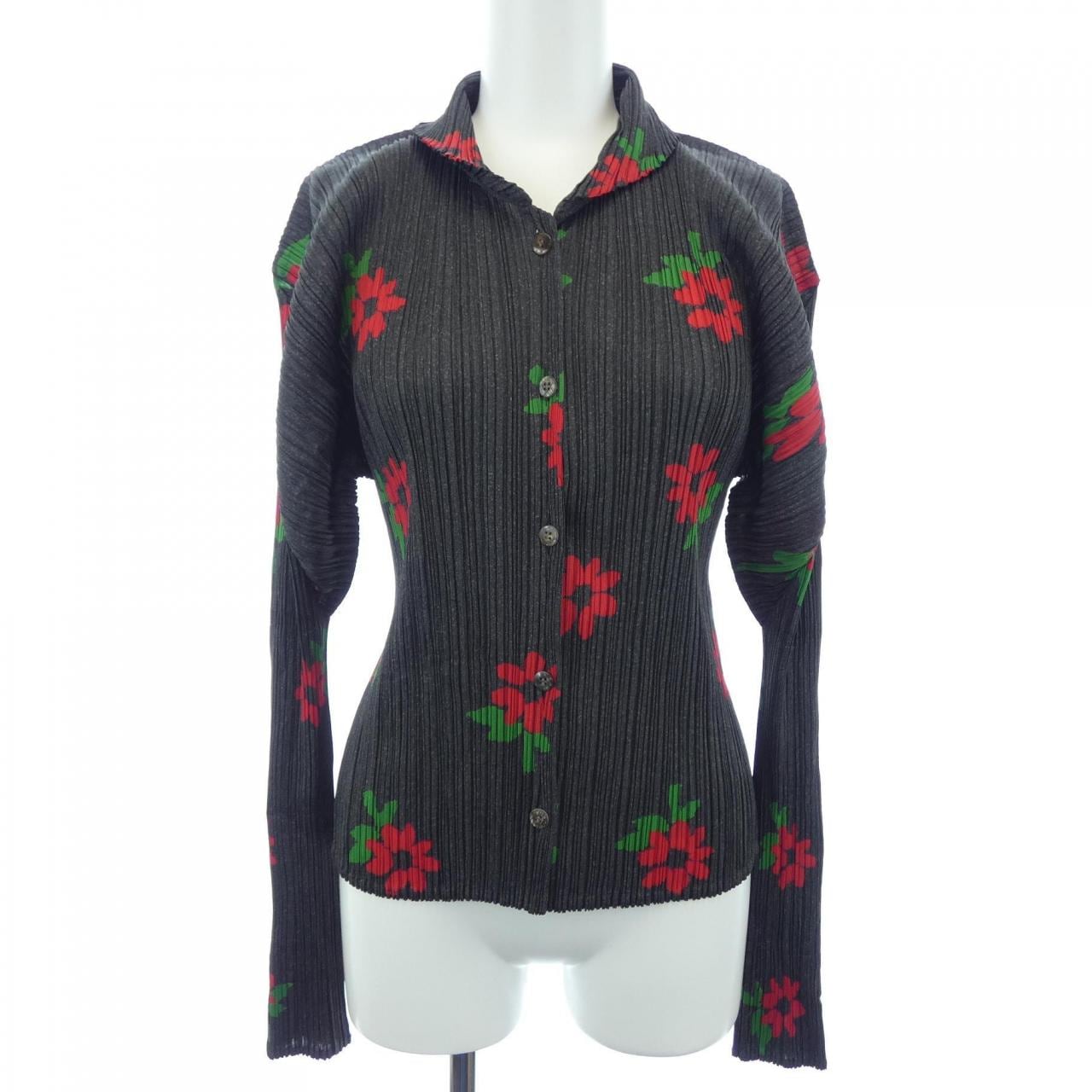 【ヴィンテージ】プリーツプリーズ PLEATS PLEASE 2002 フラワー PP22-JJ751 シャツ