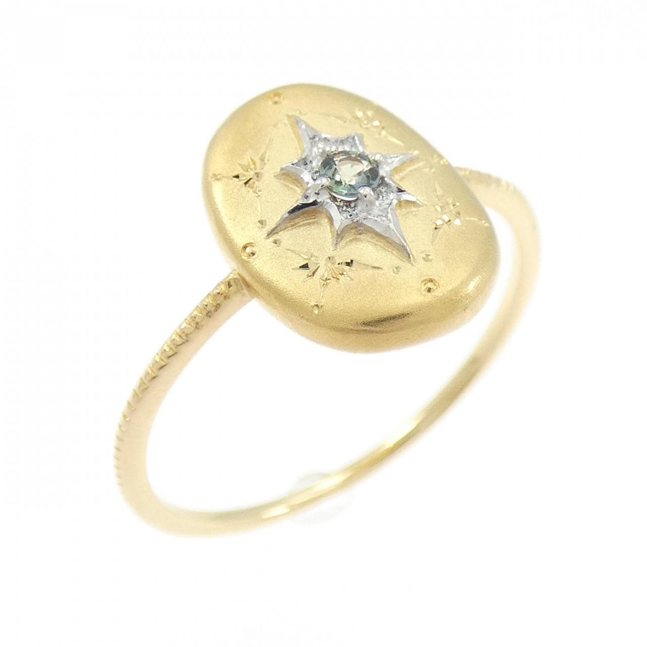 K18YG/K18WG アレキサンドライト リング 0.04CT